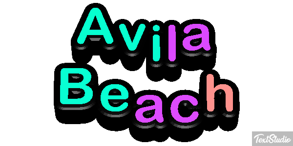Avila Beach Effetto testo