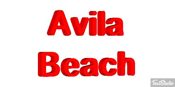 Avila Beach Effetto testo