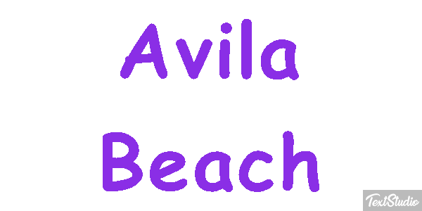 Avila Beach Effetto testo