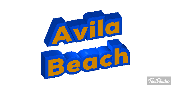 Avila Beach Effetto testo