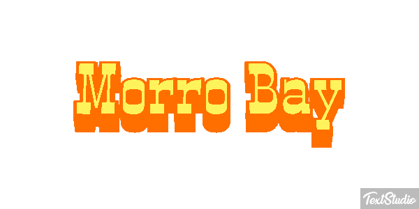 Morro Bay Effetto testo
