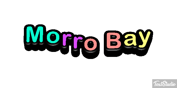 Morro Bay Effetto testo