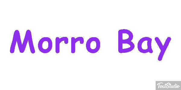 Morro Bay Effetto testo