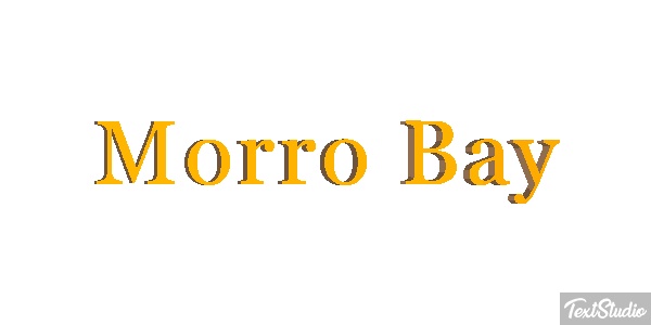 Morro Bay Effetto testo