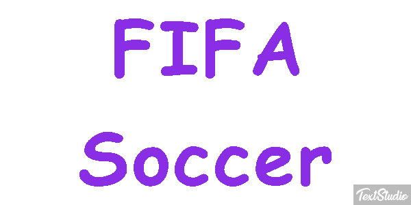 FIFA Soccer Effet de texte