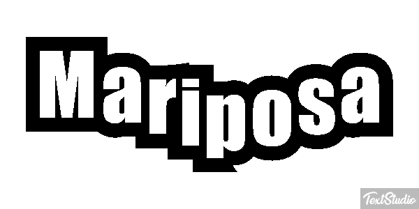 Mariposa Efecto de texto