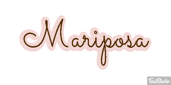 Mariposa Efecto de texto
