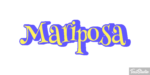 Mariposa Efecto de texto