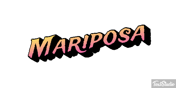 Mariposa Efecto de texto