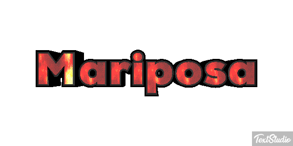 Mariposa Efecto de texto