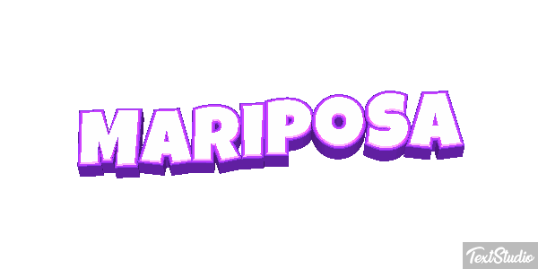 Mariposa Efecto de texto