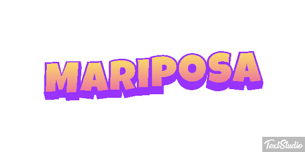 Mariposa Efecto de texto
