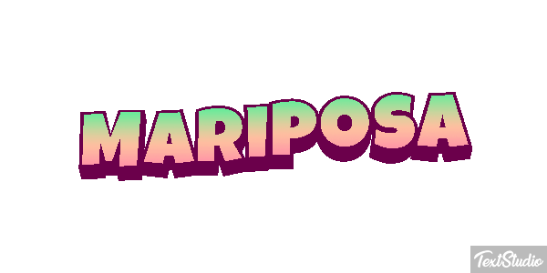 Mariposa Efecto de texto