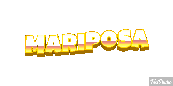Mariposa Efecto de texto