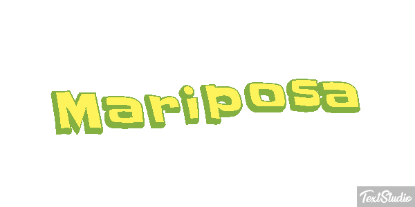 Mariposa Efecto de texto