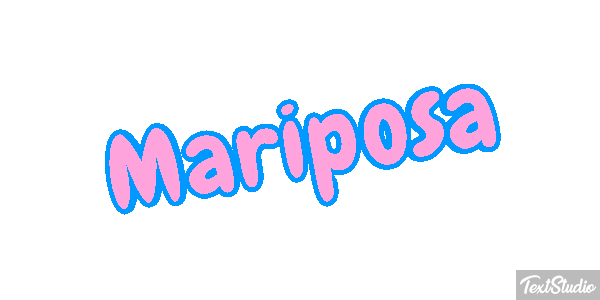 Mariposa Efecto de texto