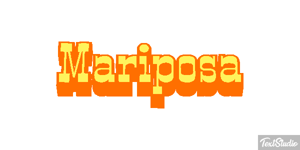 Mariposa Efecto de texto