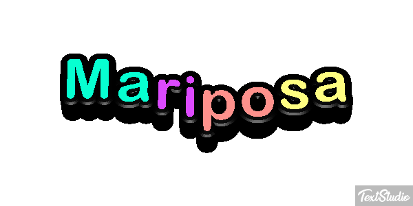 Mariposa Efecto de texto
