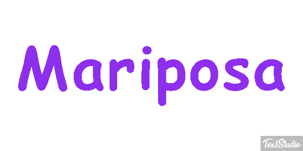 Mariposa Efecto de texto