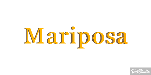 Mariposa Efecto de texto