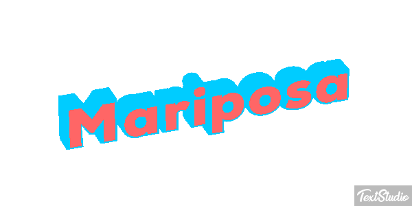Mariposa Efecto de texto