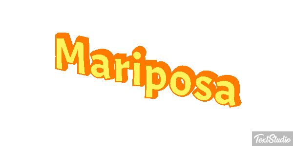 Mariposa Efecto de texto