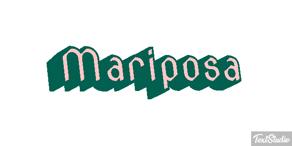 Mariposa Efecto de texto