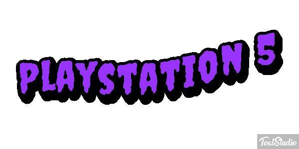 Playstation 5 Efeito do texto