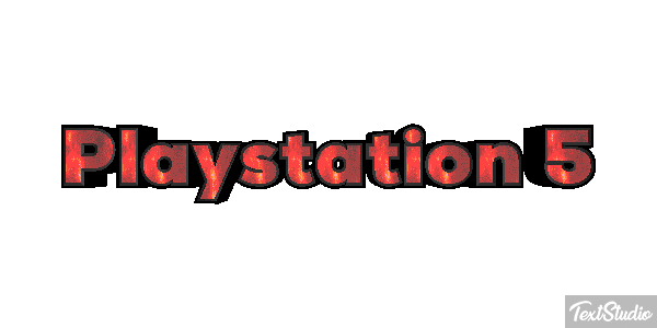 Playstation 5 Efeito do texto