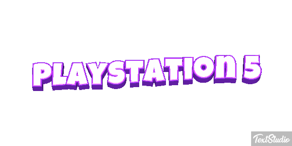Playstation 5 Efeito do texto