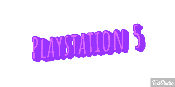 Playstation 5 Efeito do texto