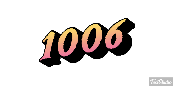 1006 Text effect
