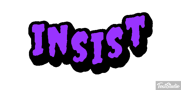 Insist Efecto de texto