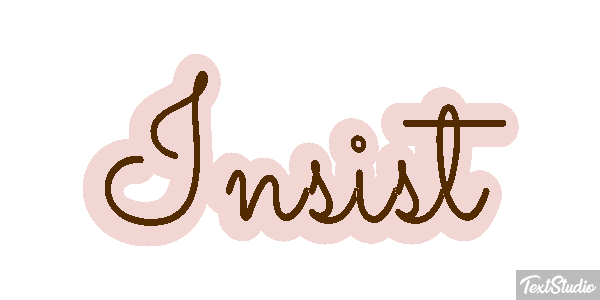 Insist Efecto de texto