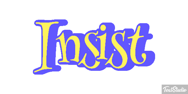 Insist Efecto de texto