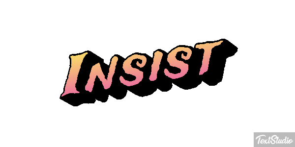 Insist Efecto de texto