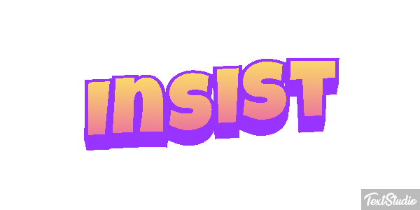 Insist Efecto de texto