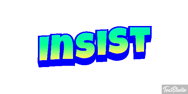 Insist Efecto de texto