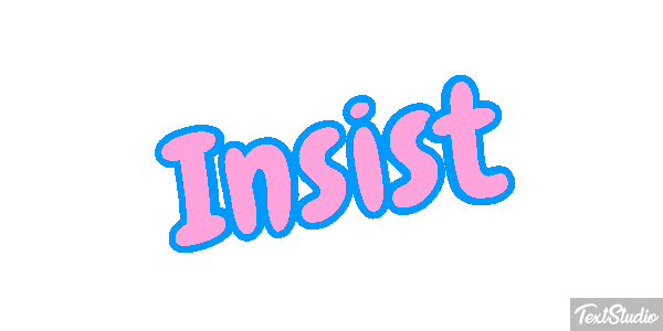 Insist Efecto de texto