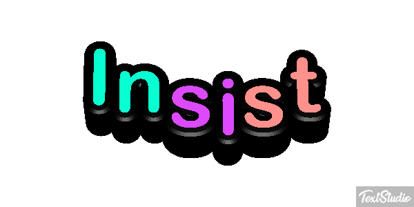 Insist Efecto de texto