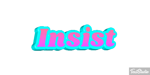 Insist Efecto de texto