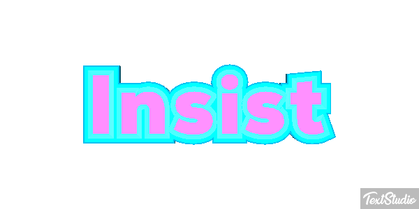 Insist Efecto de texto