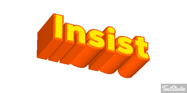Insist Efecto de texto