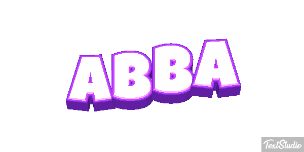 Abba Text effect