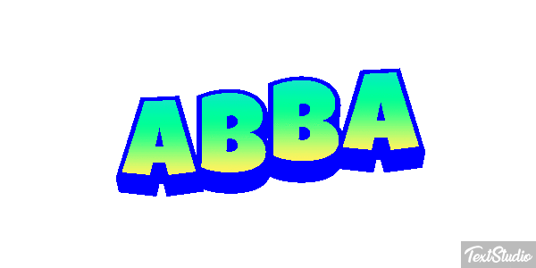 Abba Text effect