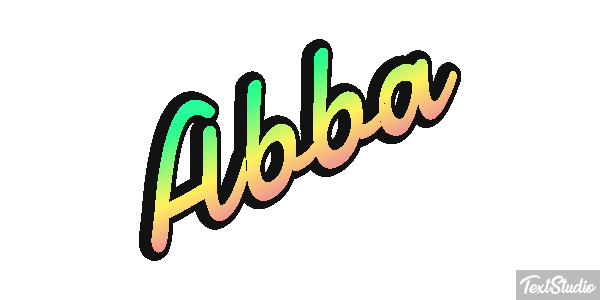 Abba Text effect