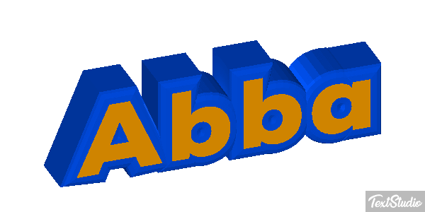 Abba Text effect