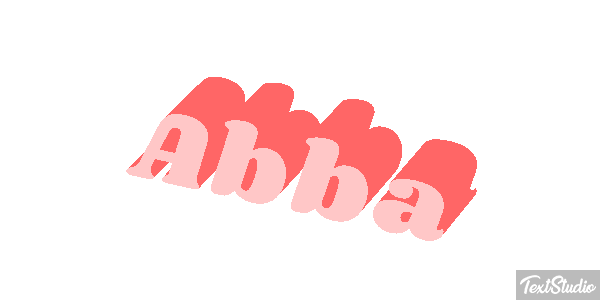 Abba Text effect
