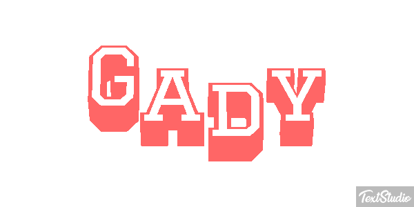 Gady Efekt tekstowy