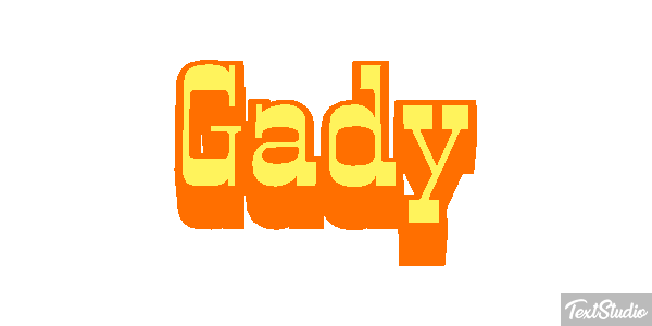 Gady Efekt tekstowy